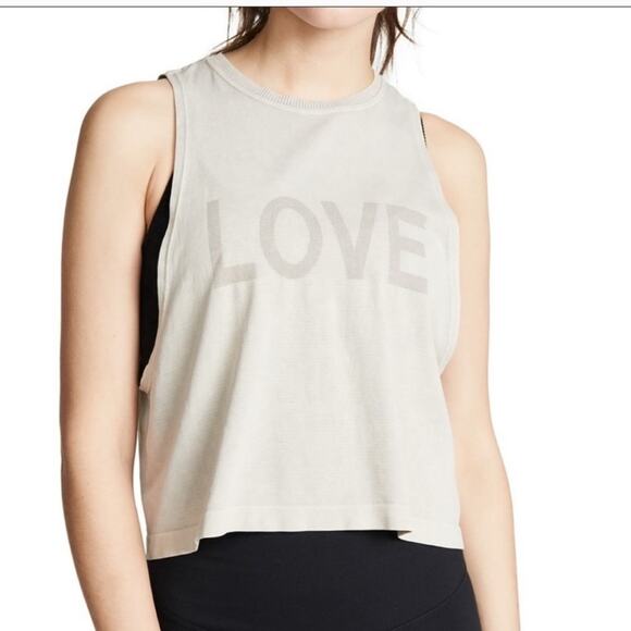 Spiritual Gangster Active Flow Love Tank Tan M/L - Picture 1 of 9